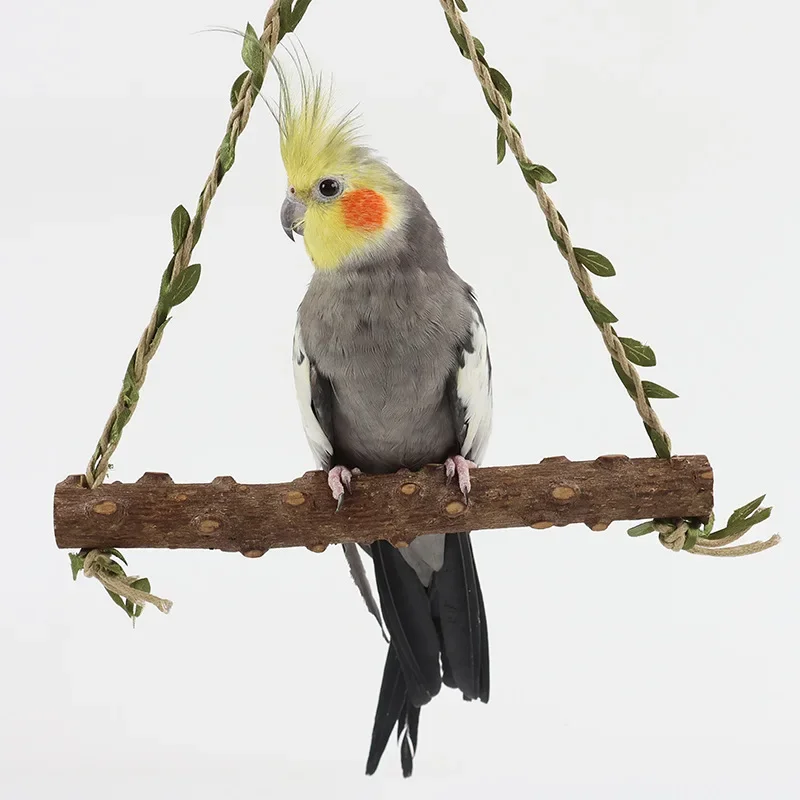 Pepper wood parrot swing toy, bird cage swing special hanging ring, parrot decompression toy