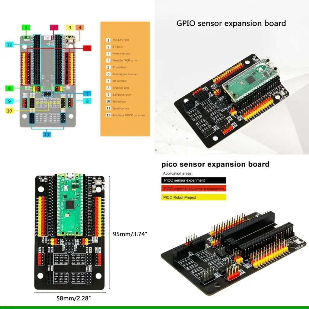 

U55C Easy Connection Sensoring Development Board For Gpio Sensoring