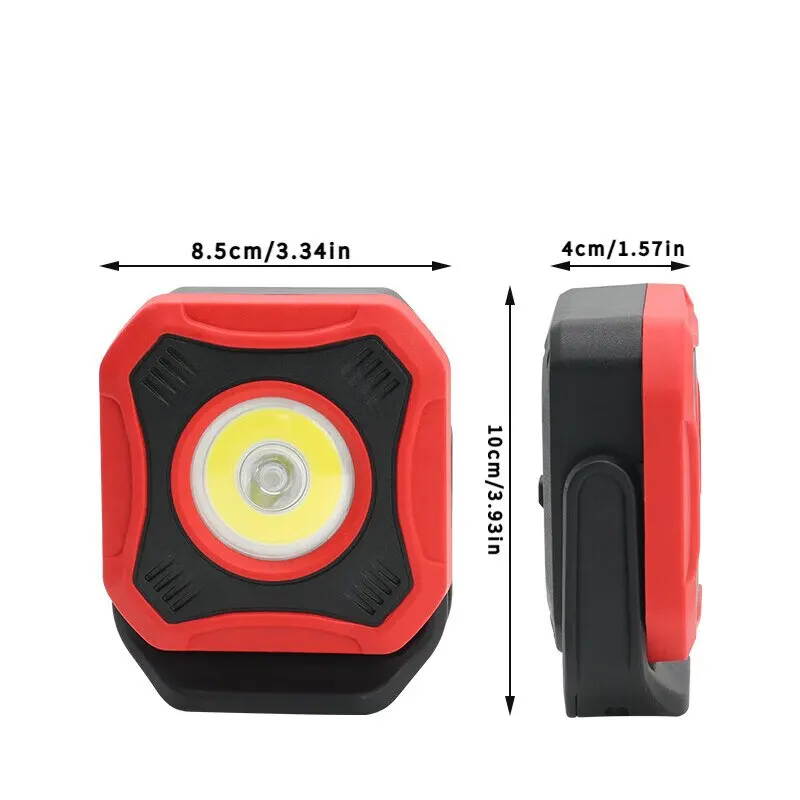 Magnetic Work Light, Rechargeable Work Lights Portable Magnetic Flashlight Inspection Light for Car Repair, Camping, Emergency &