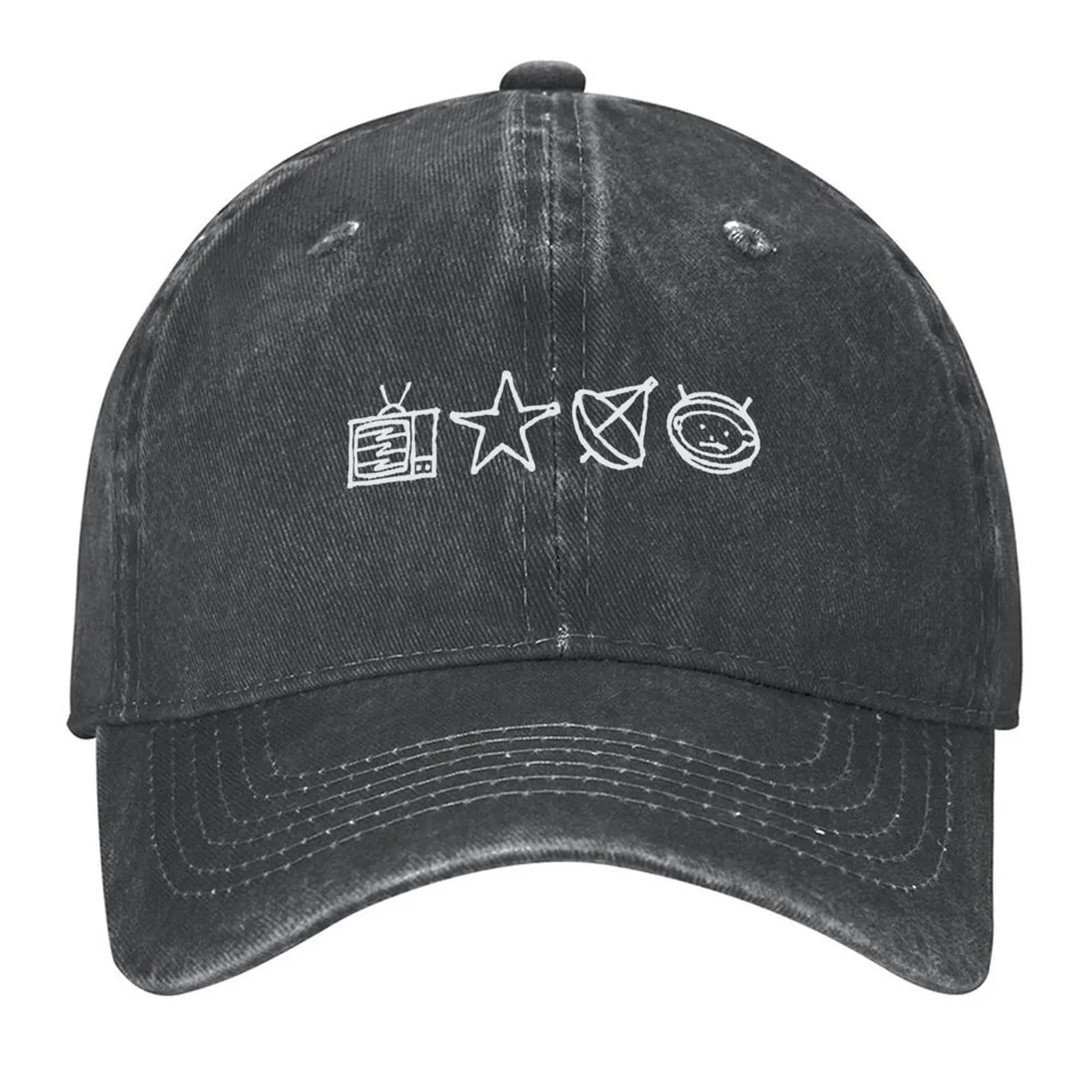 

U2 - Zoo TV Symbols - White Baseball Cap Hat men Bobble Hat funny hat Rugby Men Golf Wear Women's