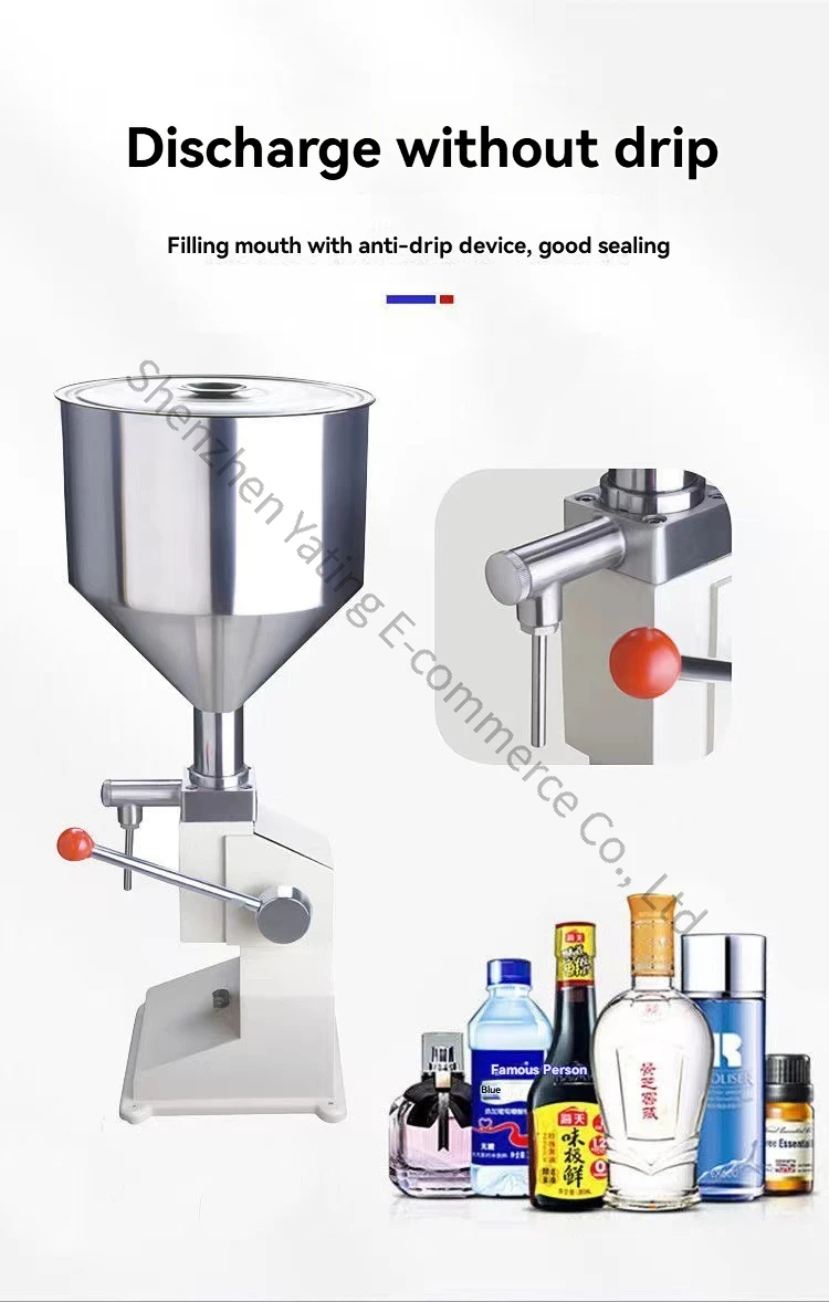 10-110ML Manual Liquid Filling Machine  Quantitative Paste Filling Machine, Cosmetic Essential Oil, Honey Paste Filling Machine