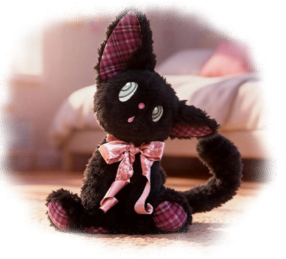Plush Cute Furry Rabbit Dog Toys Soft Embossed Pet Toys Black Cute Pet Plush Toy