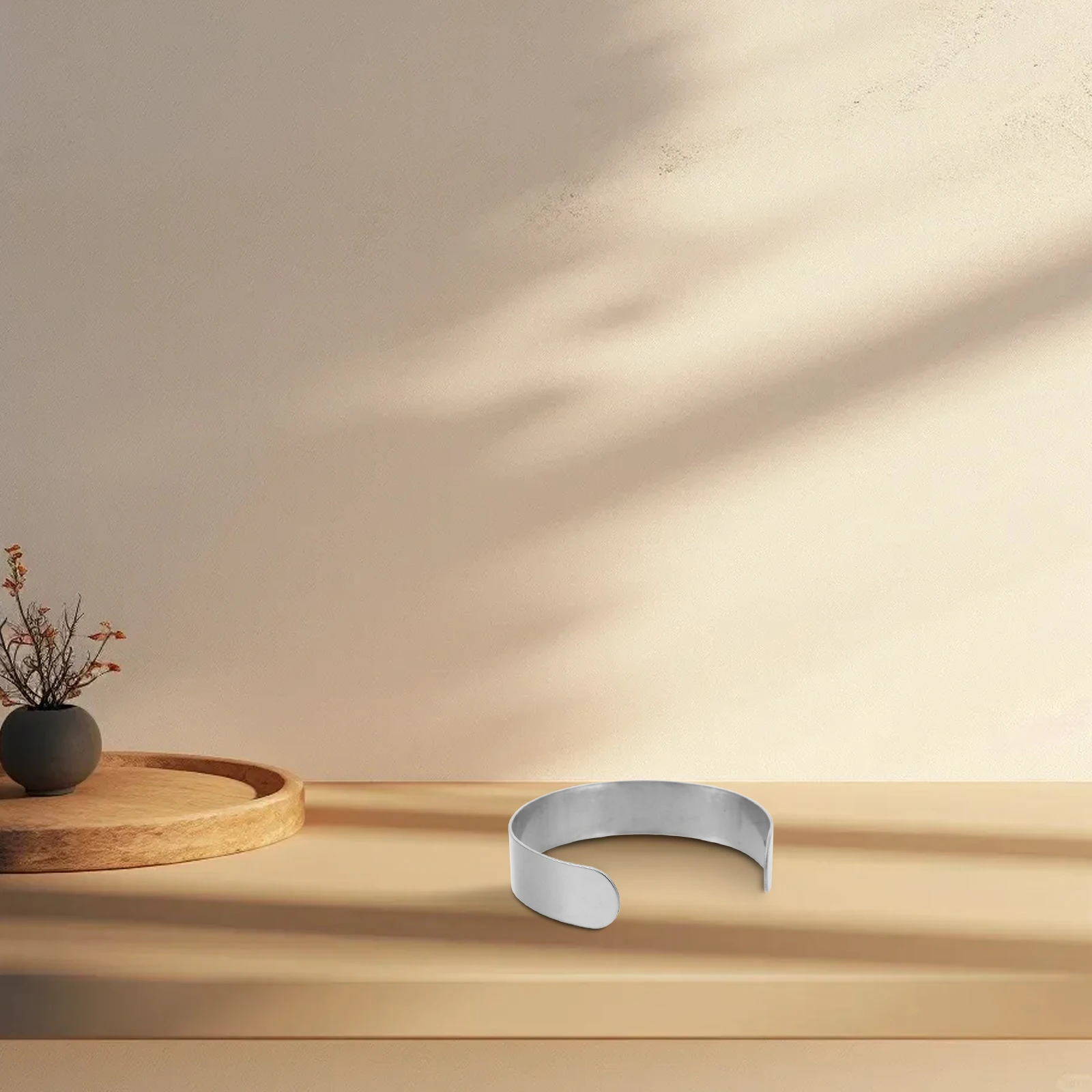 

8 Pcs Bracelet Shaping Core Bracelets Cuff Blanks Bulk Charm 304 Stainless Steel for Engraving Miss