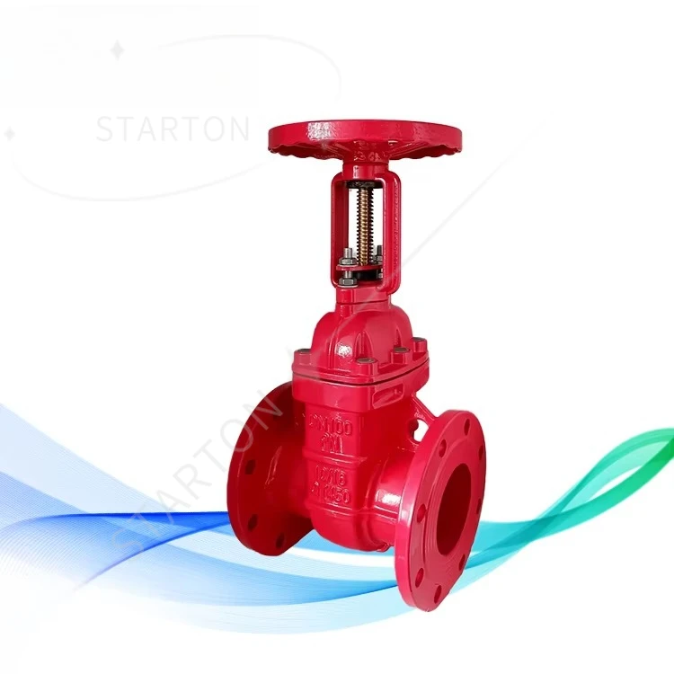 Factory Price Manual Ductile Iron Rising Stem Flange Gate Valve Resilient Seated DN40-DN1400 PN16-40 ISO Certified Water