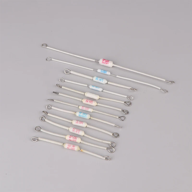 10Pcs RF Rice Cooker Ceramic Thermal Fuse Cutoff 10A 20A 90C/125C/185C/230C