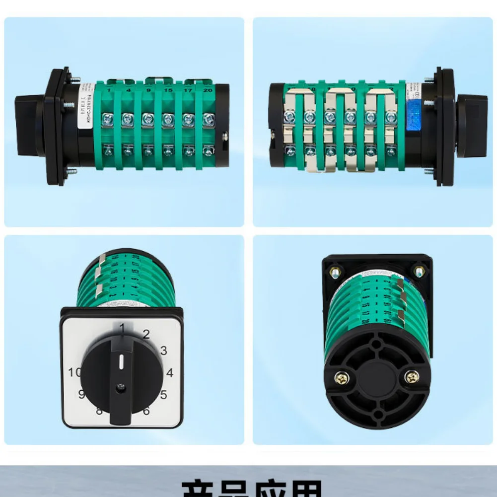 KDHC 32/6X10 6 Cam Changeover Switch 32A 6 Sections 10 Adjustable Gears for AC240V/440V Welding Machine Control