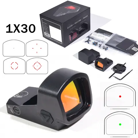 1x30 Gen II Red Dot Sight Multi Reticle 6 MOA Red/Green Dot Collimator Reflex Holographic Dot Sight Hunting Scopes with LOGO
