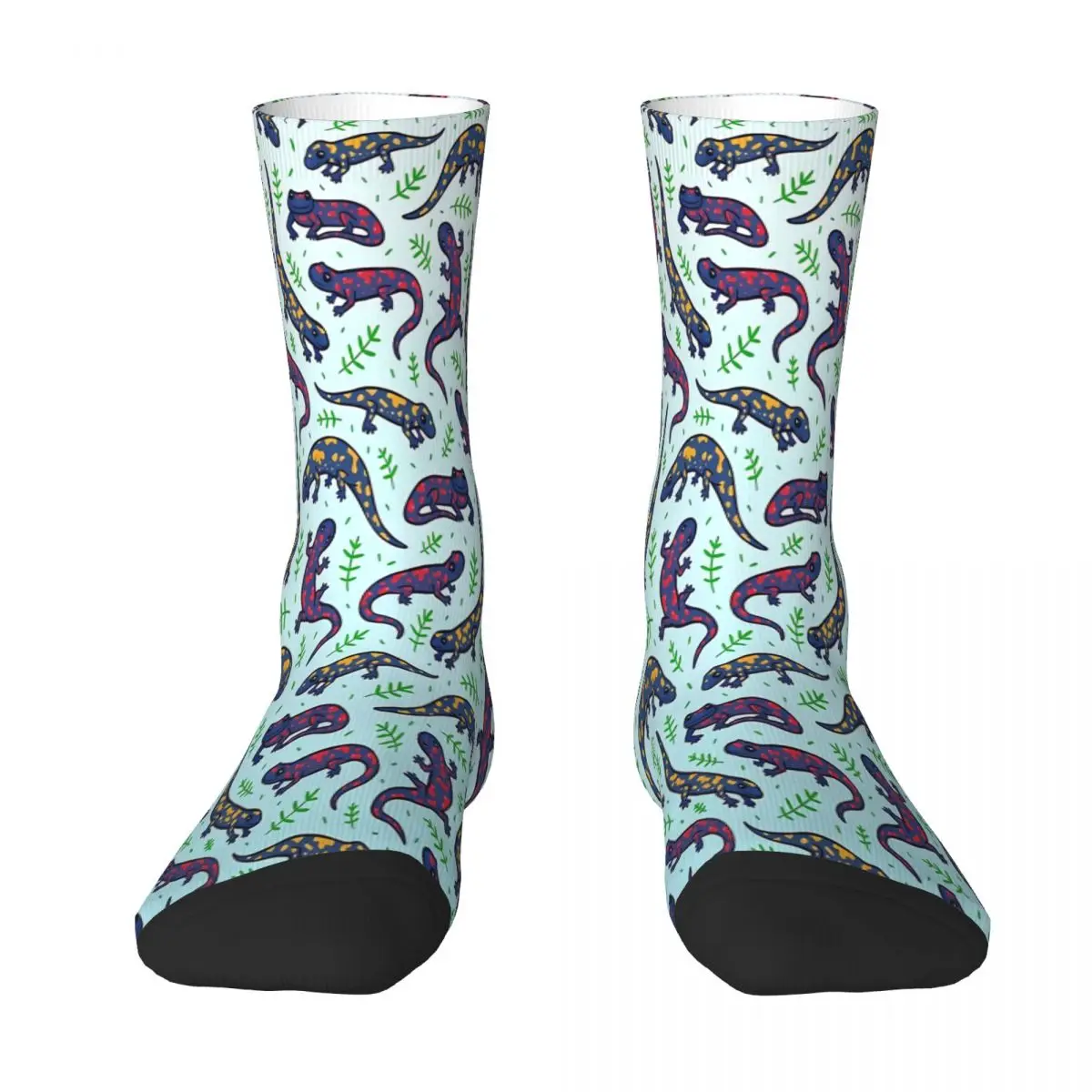 

Fire Salamanders Animal Sock Socks Men Women Polyester Stockings Customizable Hip Hop