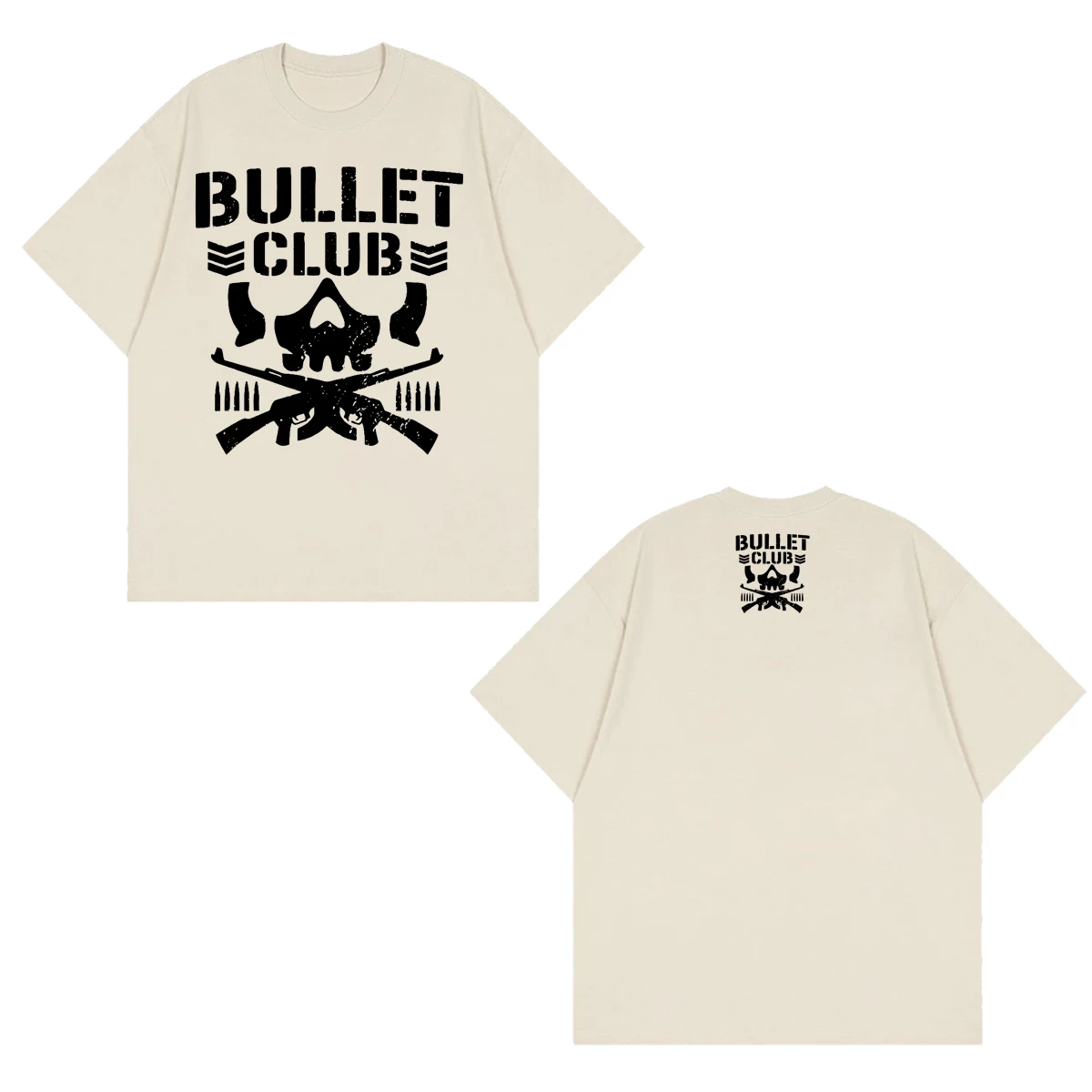 Bullet Club Unisex T-shirt New Japan Pro-wrestling Marty Scurll Villain Club Luxury Top Fashion Trendy Back Print Men Women Tee