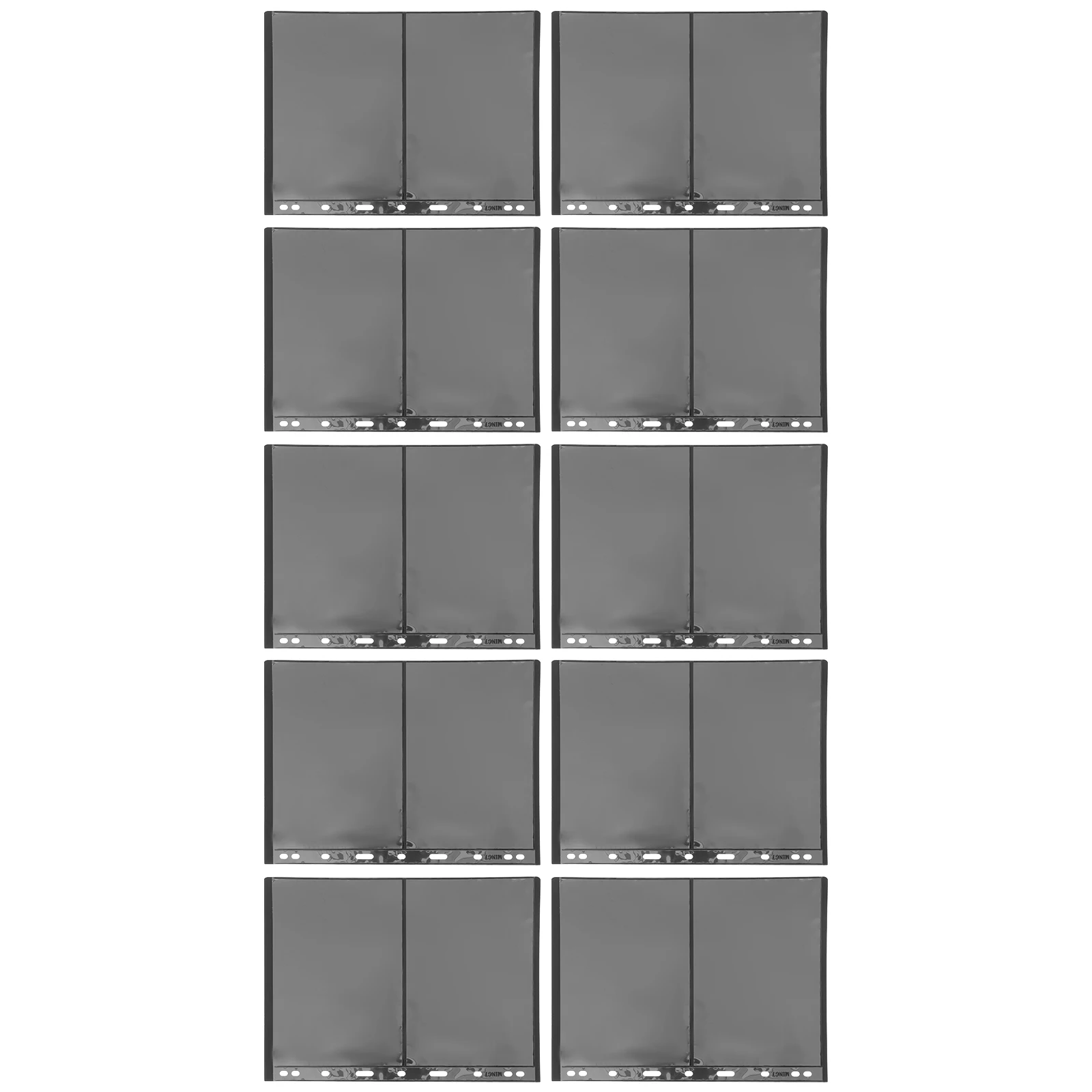 

10 Pcs PVC Albums Lightweight Transparent Pages for Coin Photo Storage Holder ganizer