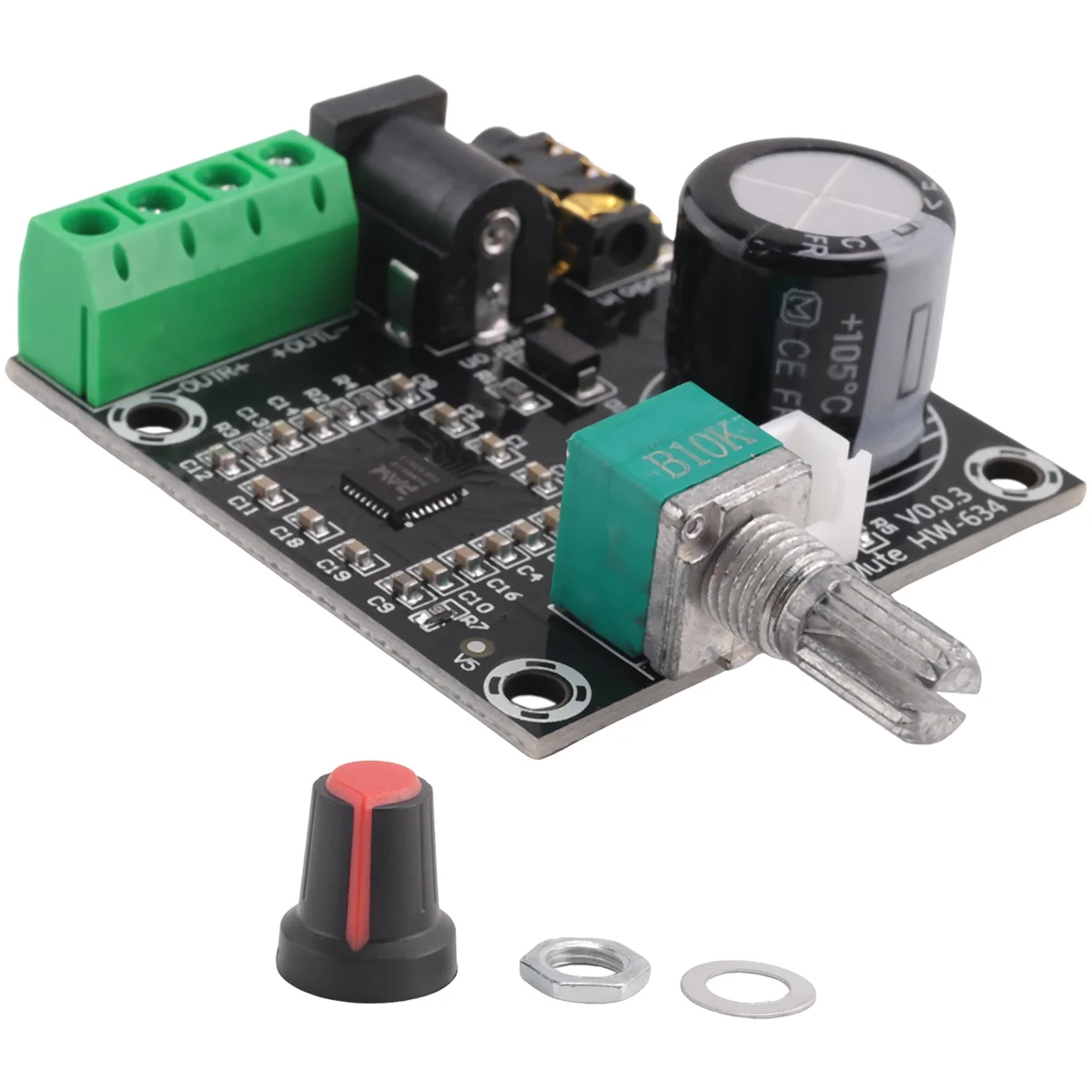 A03V PAM8610 Двухканальный DC 12V HD Чистый цифровой аудио стереоусилитель Плата класса D 15 Вт x 2 Модуль усилителя высокой мощности