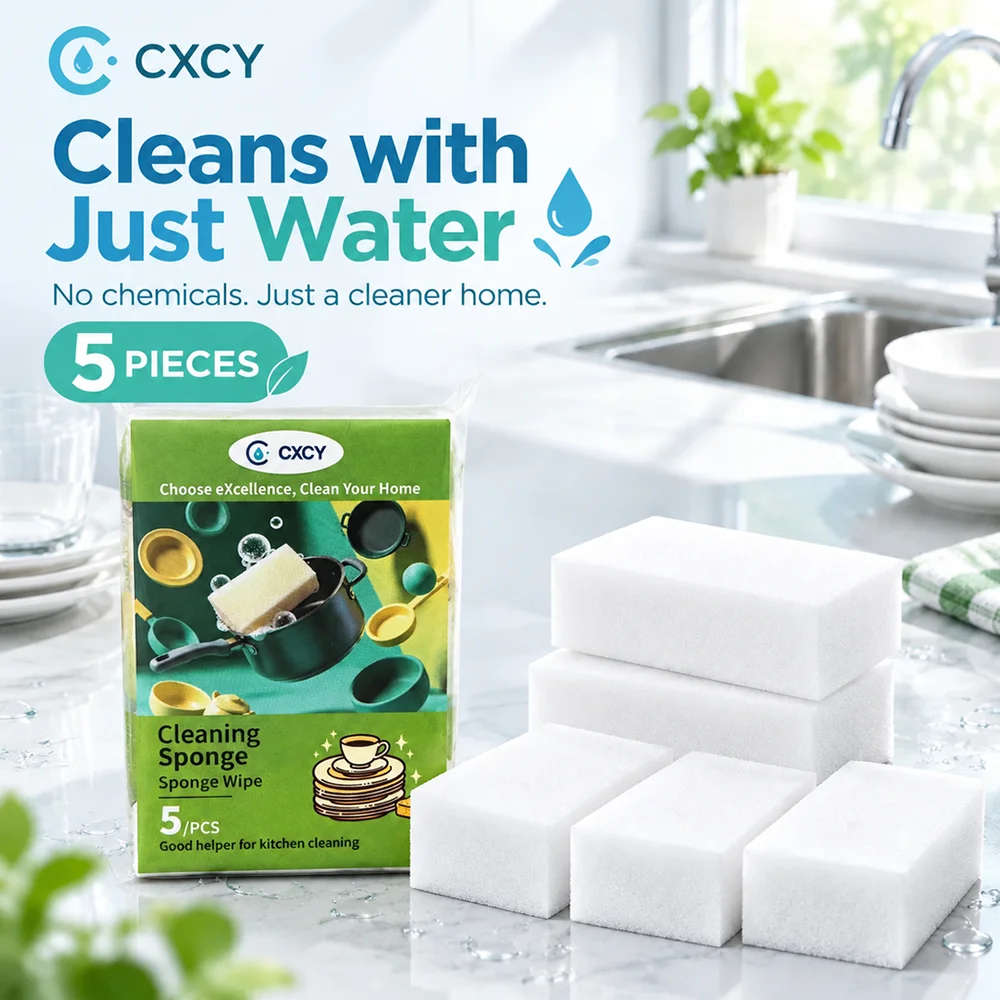 Multi-Purpose Cleaning Sponge Dish Scrubber, Cleaning Supplies Handy Household Items Goods Kitchen Gadgets Cleaning Brush Tools