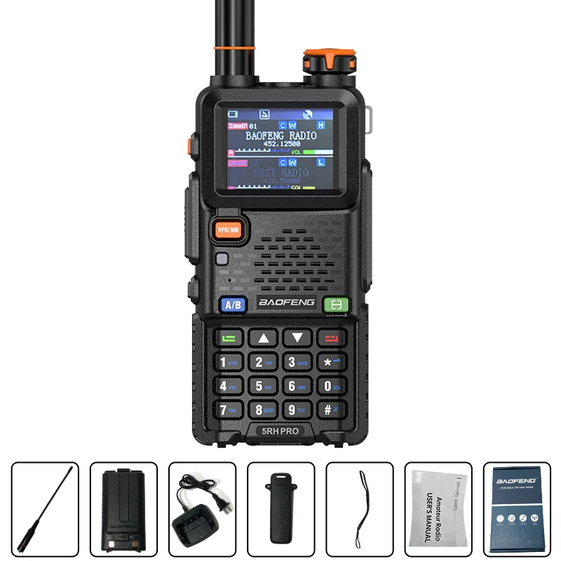 Baofeng UV5RH Pro Walkie Talkie Long Range 10W High Power GPS Wireless Copy Frequency Communication Radios UV5RH Upgraded