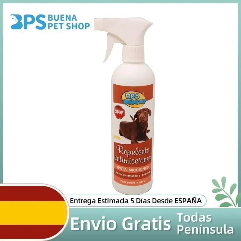 BPS Spray Repellent anti-microns 500 ml Repellent Avoids Urinations cat dog Spray prevents unwanted urination such as facades corner windows eliminates habits acquired by dogs and cats