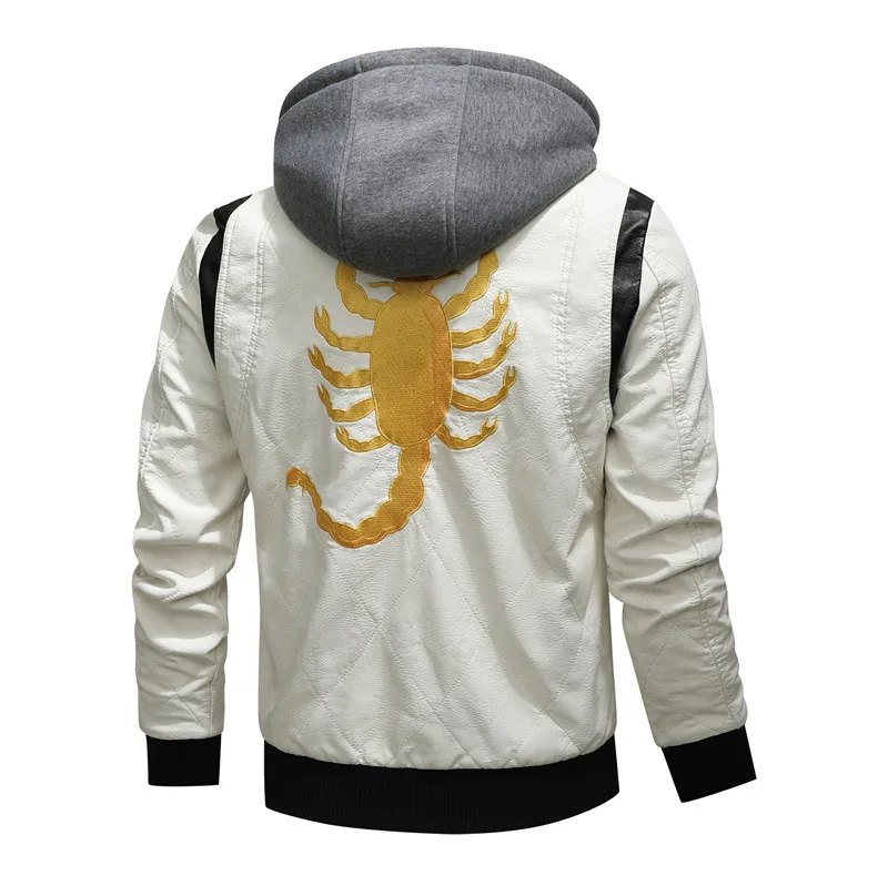 white hooded EMB