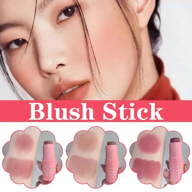 Smooth Blush Stick Naturally satured Long-lasting Waterproof Natural Blush Brightening Skin Tone espandibile Color Cosmetics