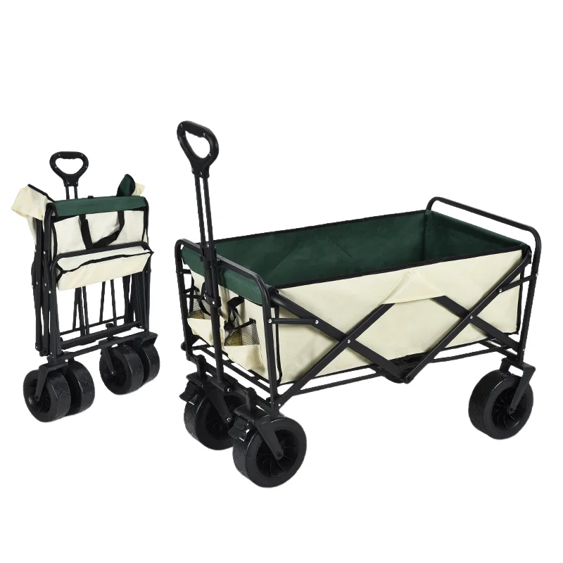 Camping Trolley Camping Trolley Picnic Trolley Stall Trolley Outdoor Trailer Foldable Campsite Trolley Multifunctional Trolley