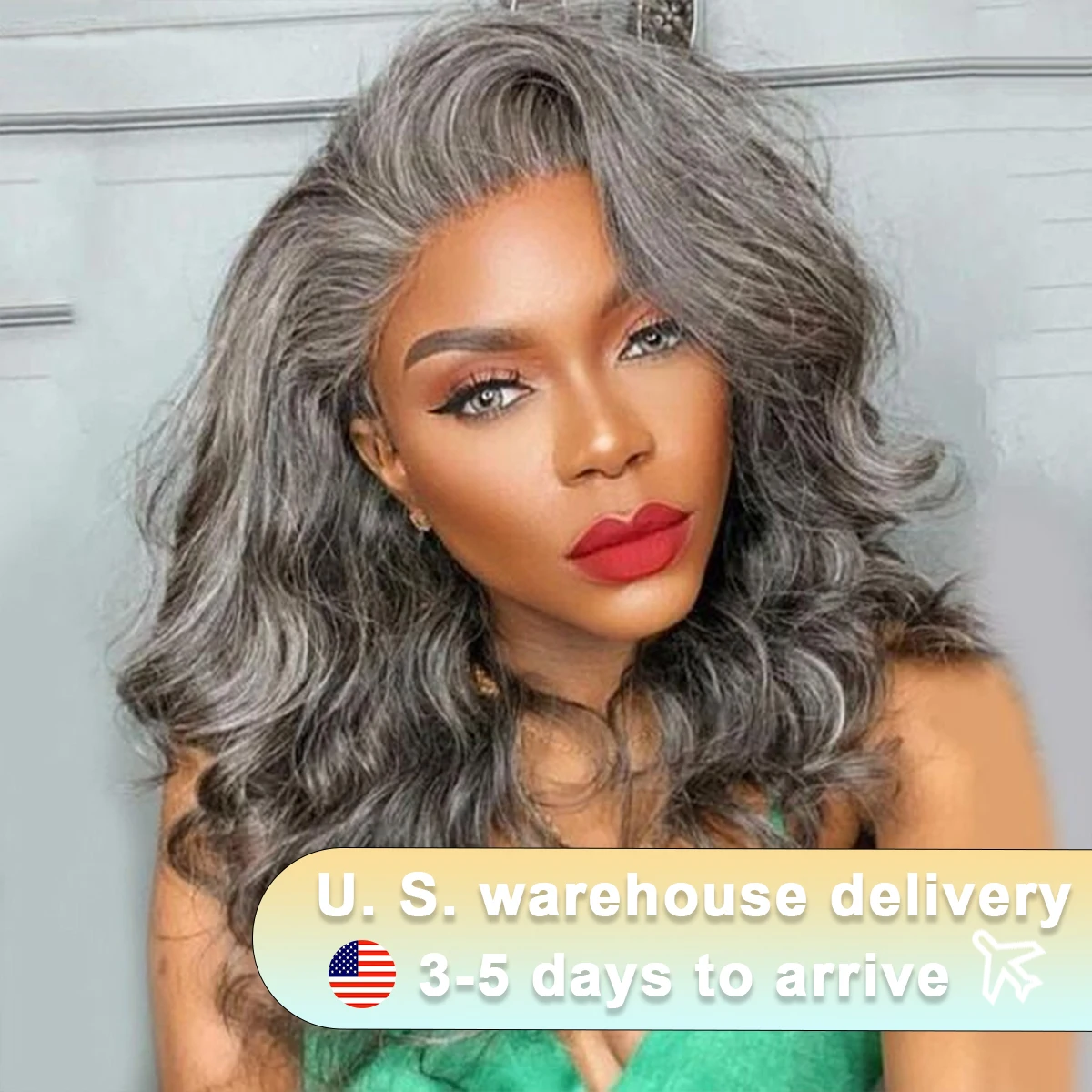 Salt and Pepper Loose Wave Lace Front Bob Wig Human Hair Side Part 5x5 HD Closure Lace Wig Ready To for Black Women