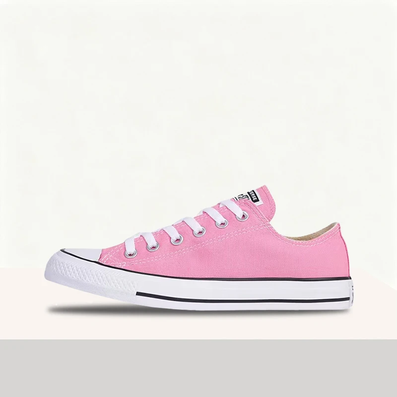 Converse Chuck Taylor All Star Unisex Pink/White Low-Top Canvas Sneakers – Fashionable Comfortable Durable Sole & Style M9007C