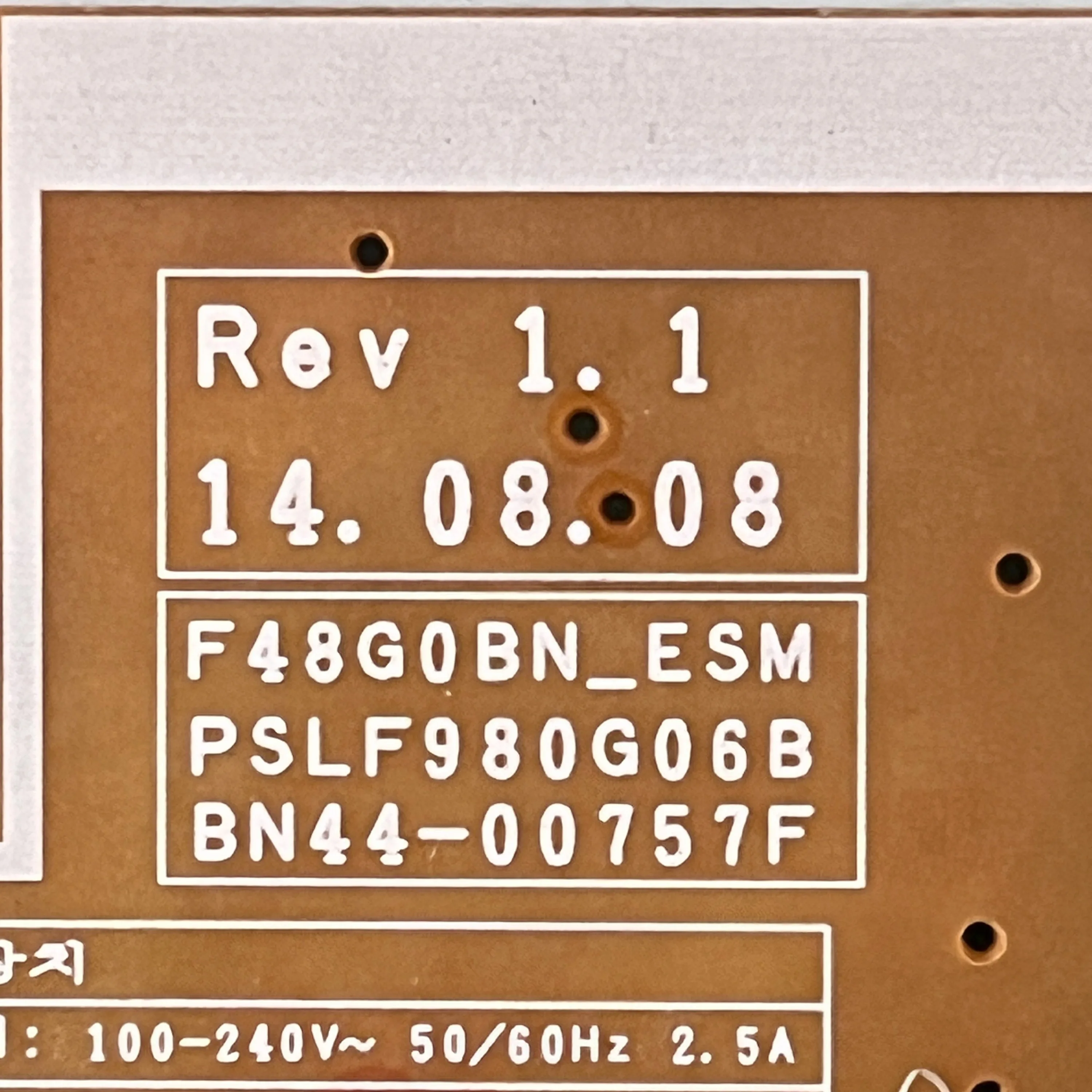 Nueva placa de fuente de alimentación de TV Original, BN44-00757A = BN44-00757G = BN44-00757F para televisores LCD, accesorios UN48H4203AFXZP