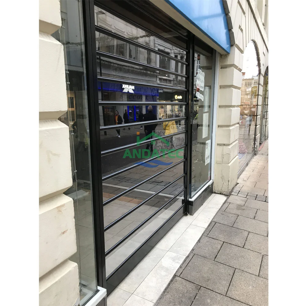 

New Durable Electric Aluminum Polycarbonate Transparent Clear Shutter For Commercial With High Clear Visibility PC Panel