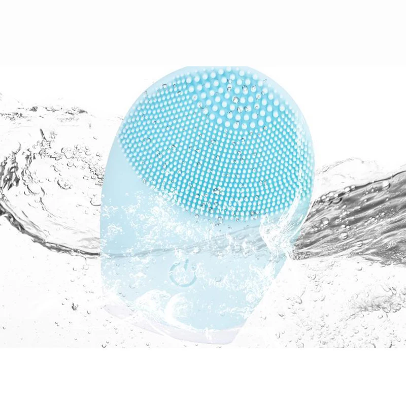 Electric Silicone Facial Cleanser Massager Skincare Massage Tool Beauty Machine Vibration Cleaning Of Pores Self Provided Batter