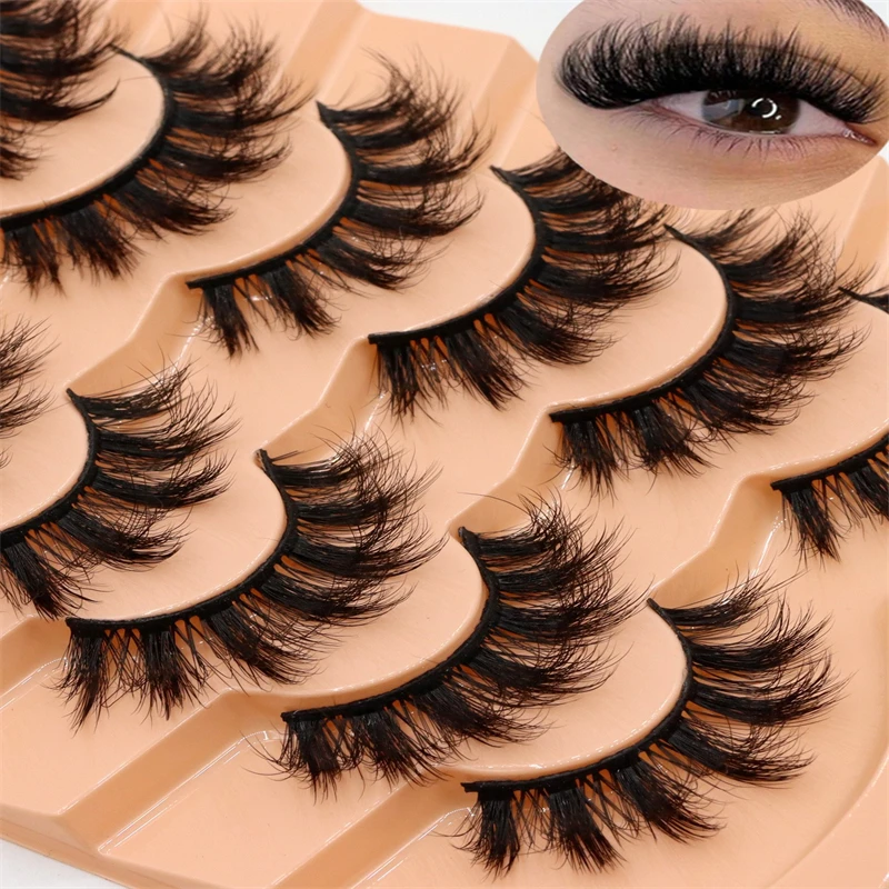 Europäische schwarze dick-dicke Imitation Wasservögel-Daunenhaar-Wimpern Längliche 3D-Lockenwimpern für verbesserte Augenschönheit