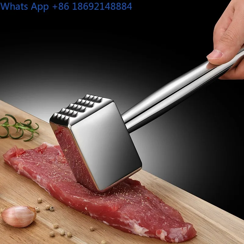 

Steak Hammer Meat Tenderizer 304 Stainless Steel Meat Hammer Steak Tool Pork Chop Meat Tenderizer Hammer