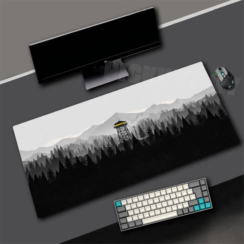 

Firewatch Mouse Pad XXL Rubber Deep Forest Large Mousepad Gamer Non-Slip Art Desk Mat Computer Laptop Pads 90x40cm Keyboard Mats