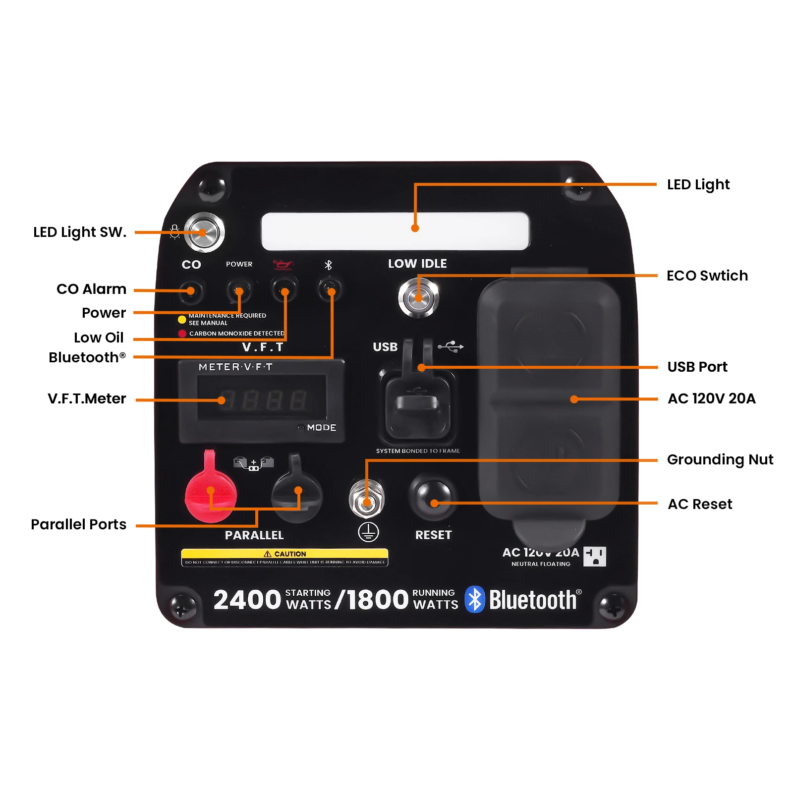 1800W Suitecase Petrol Inverter Generator for Outdoor Power Supply 2000W Generator Petrol Inverter Portable Suitcase For RV