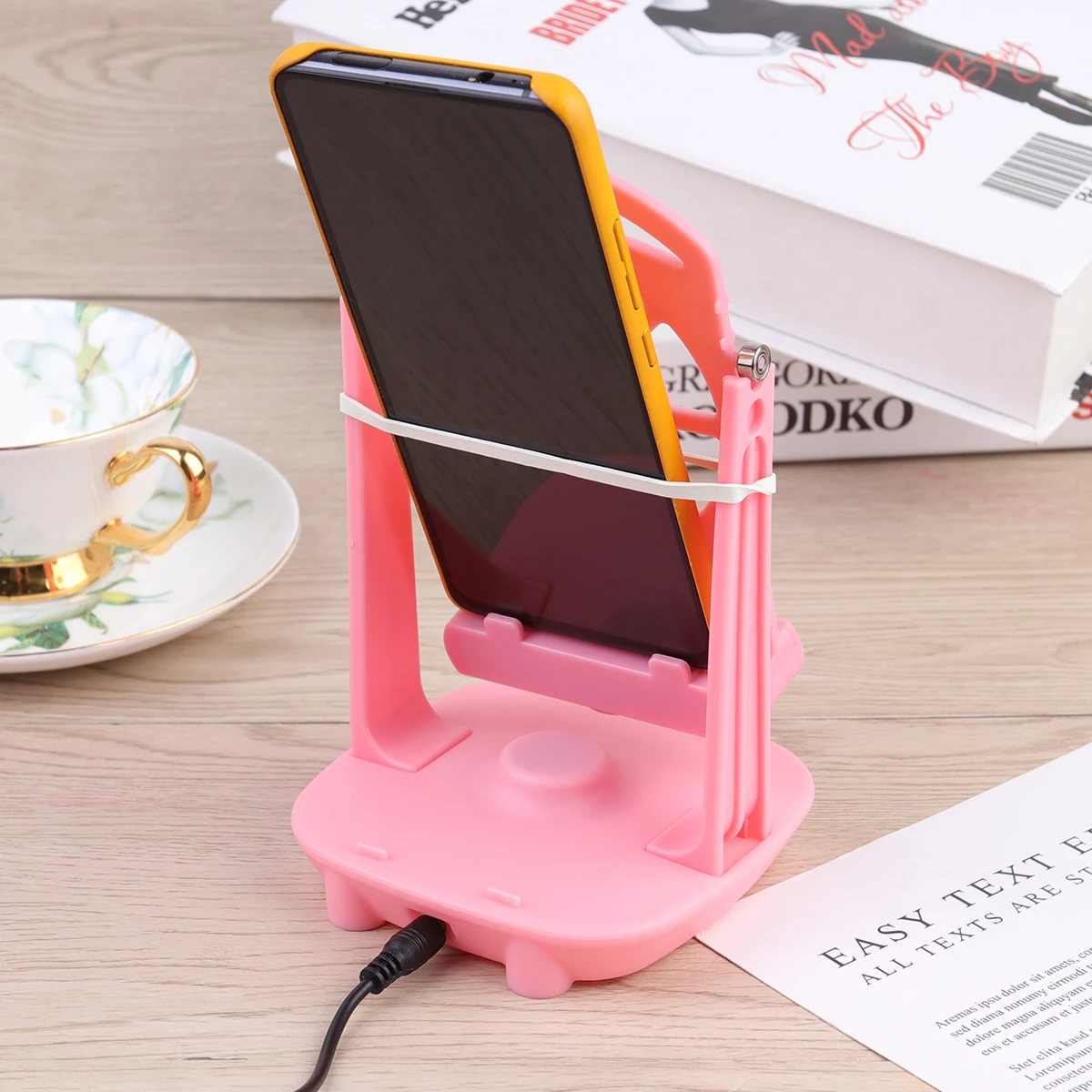 

Pedometer Phone Mute Stepper Brush Bearing Base Bracket Swing Device Pink 6.5-Inch Stainless Steel 8000 Steps/Hour Weight Loss