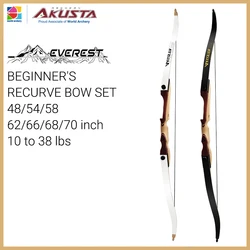 Akusta-Traditional Wooden Recurve Bow for Beginner, Everest Training, Wood Bow