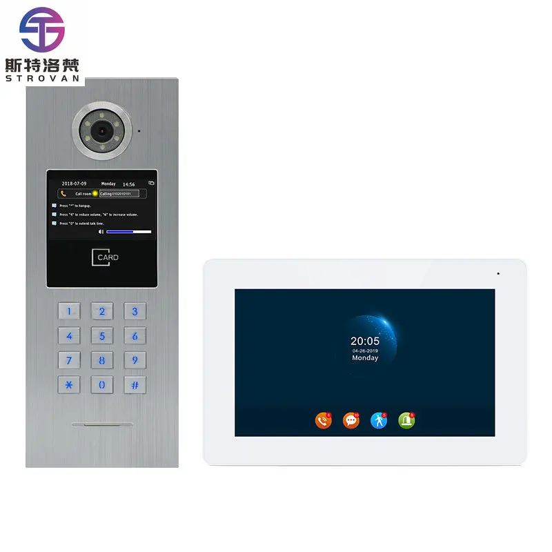 

Durable Multi-Function 1080P 7-inch LCD Video Door Phone with Motion Detection & for Apartments and Villas