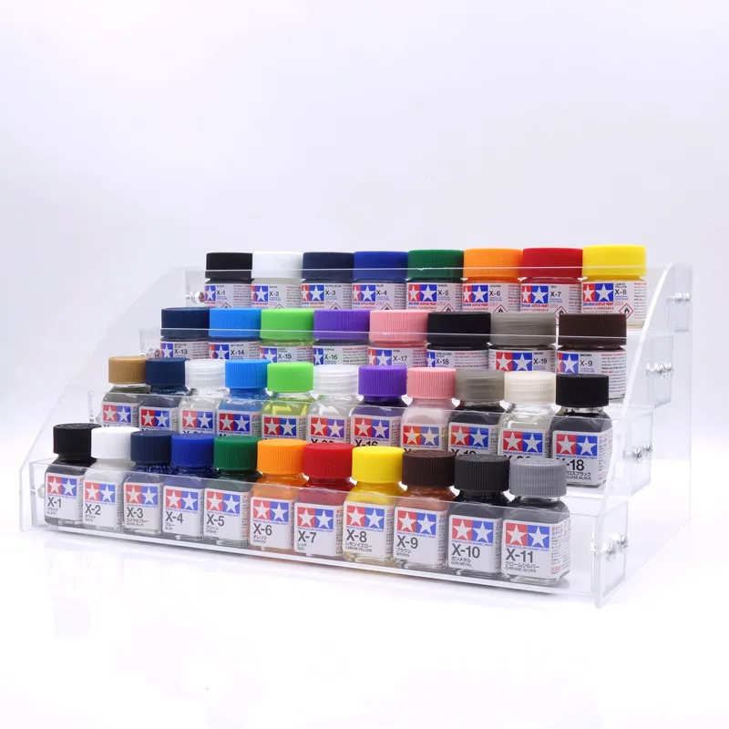 Storage Rack Paint Bottle AcrylicTransparent Tool Model Making Hand Drawn AV Tamiya Mr hobby SM Multi Function Gunpla