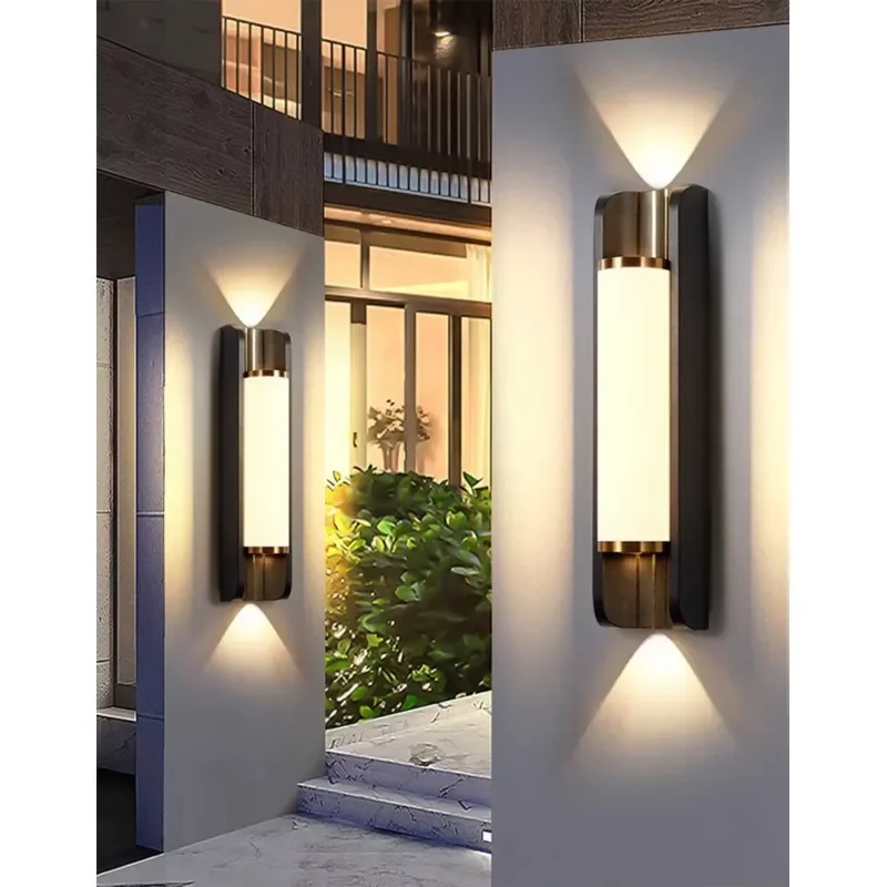 New Modern IP65 Waterproof Outdoor Long Light Emitting Diode Wall Light Corridor Balcony Building Outdoor Home Wall Light