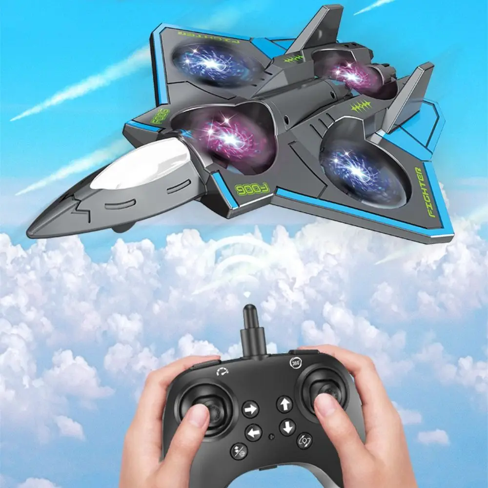

EPP Foam Remote Control Foam Fighter RC Drones Gravity Sensing Glider Flying Helicopter Toy with Light Portable