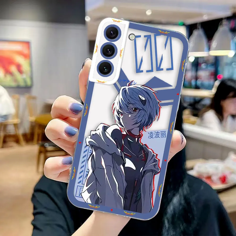 Clear Phone Case For Samsung A73 A72 A71 A57 A56 A55 A54 A53 A52 A51 A36 A35 A32 A26 A25 A23 A22 Cover G-Genesis E-Evangelions view 3
