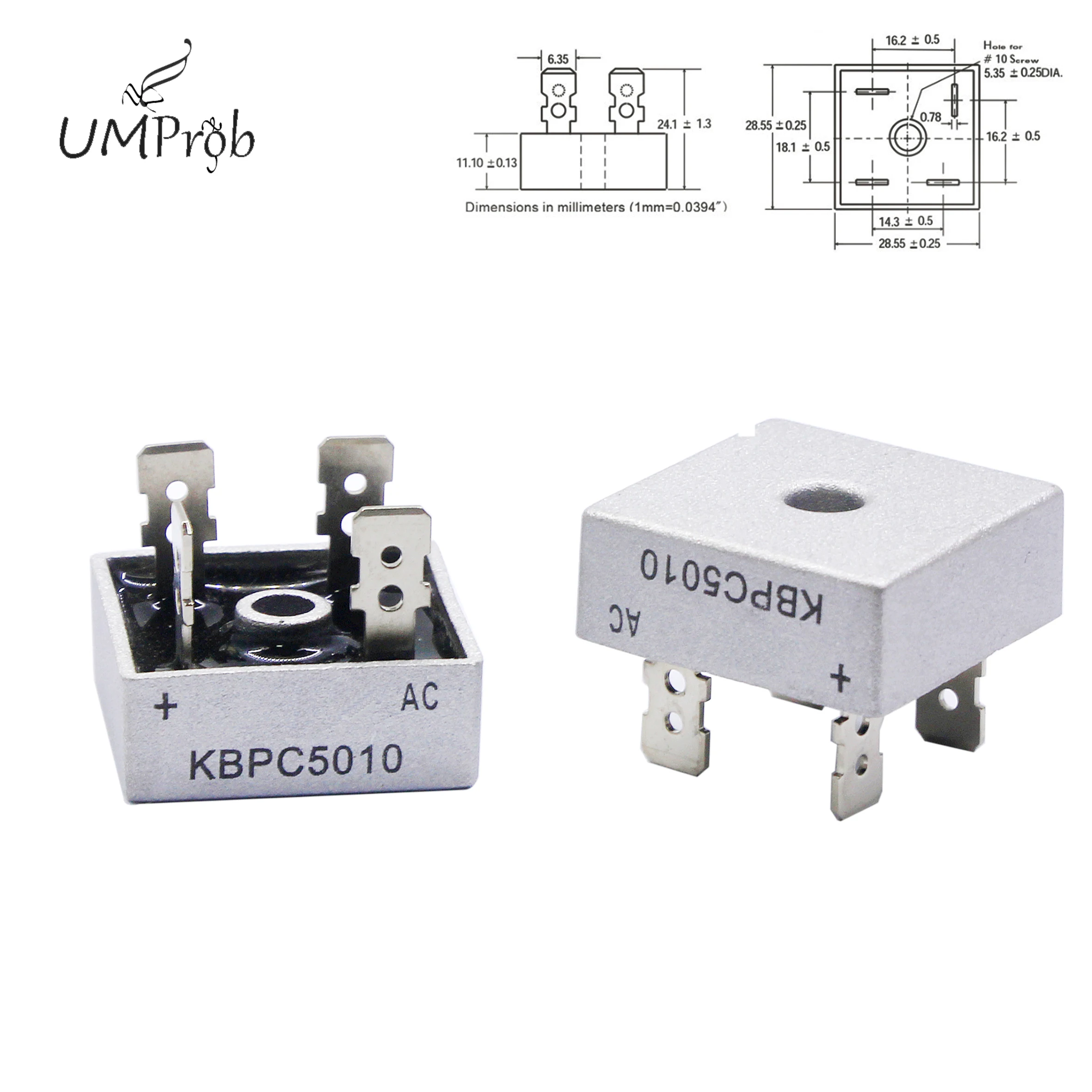 KBPC5010 5010 50A 1000V Diode Bridge Rectifier Kbpc5010