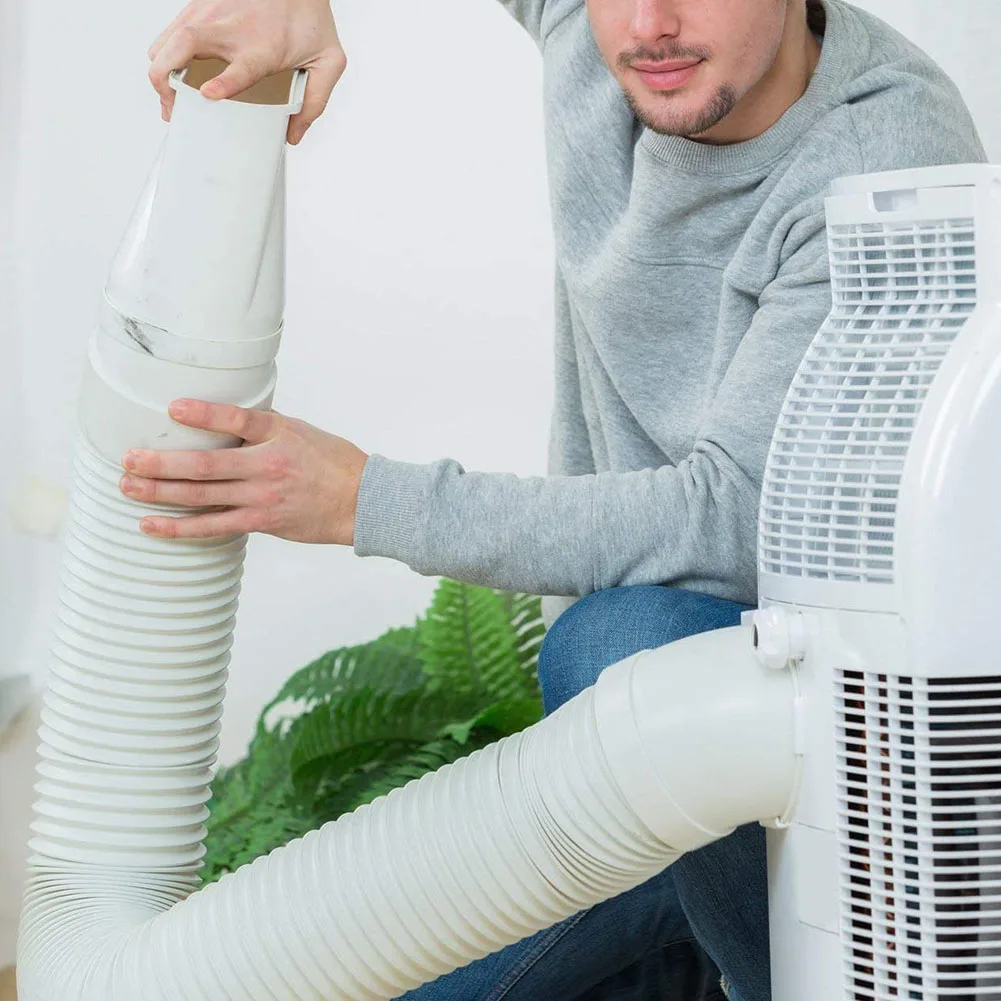 

ABUF-выхлопной шланг, выхлопной шланг для кондиционера, шланг из ПВХ, труба для кондиционирования воздуха, вентиляционный шланг, выдвижной 2 м