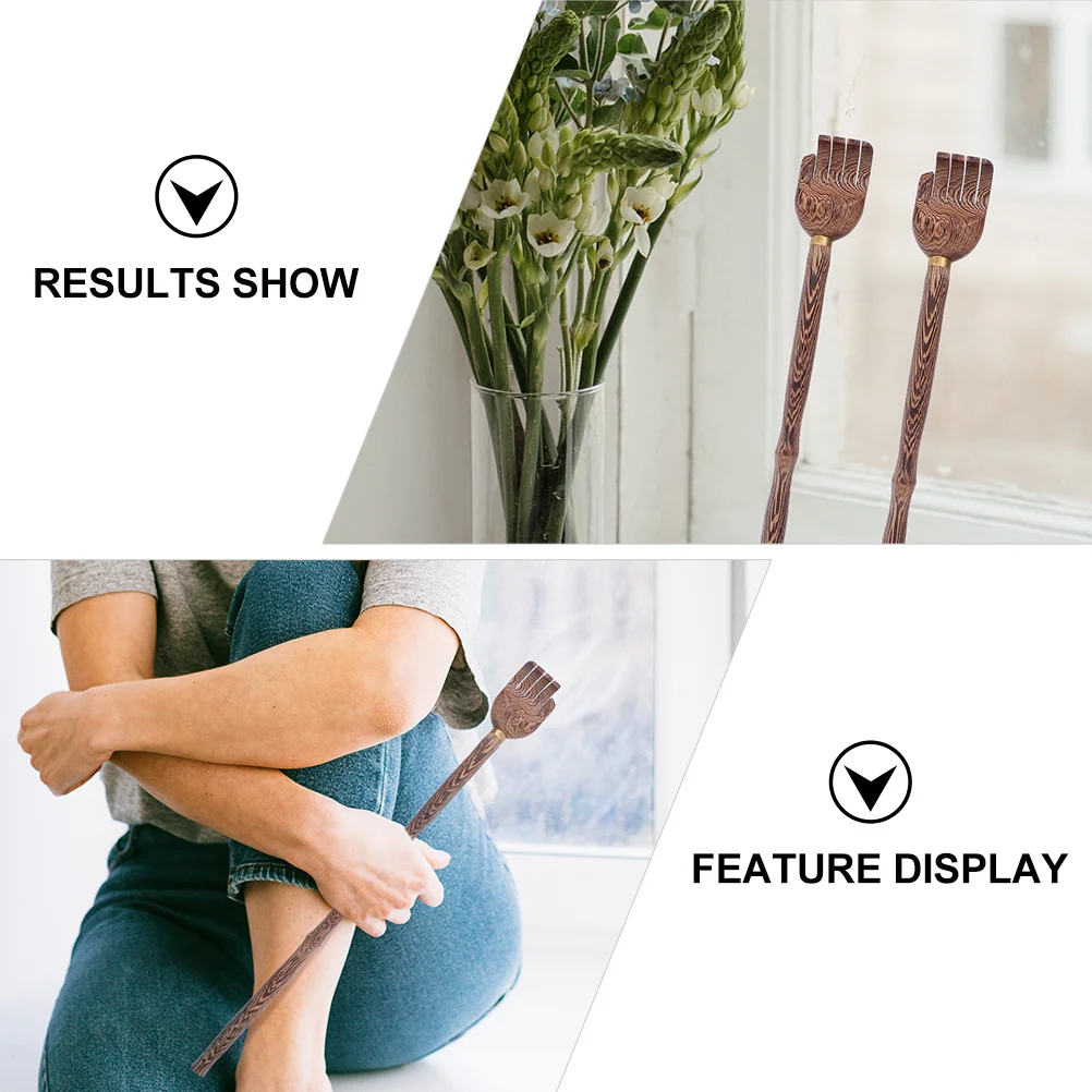 3 шт., скребок для плеч и спины, деревянный инструмент для облегчения зуда, массажер для кровообращения, легкая ручка, длинная ручка, защита кожи