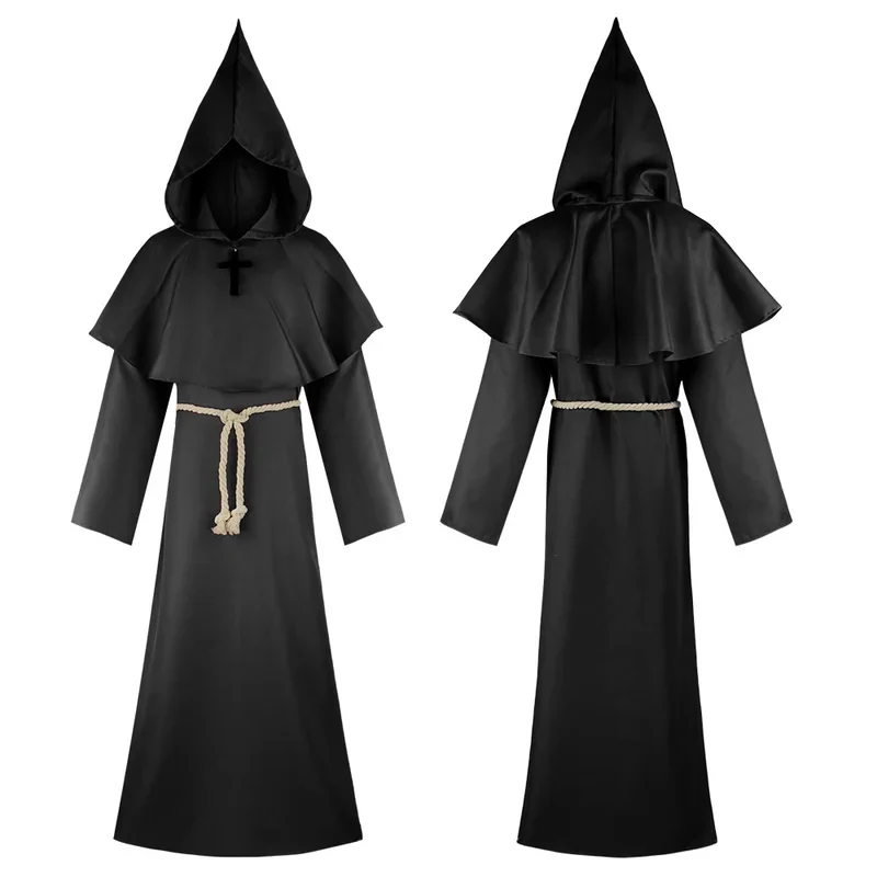 Disfraces de cosplay de anime de Halloween, ropa de cinco fantasmas, túnicas de frailes medievales, monjes, ropa de cosplay de personajes secundarios, 5, J'8.K/4