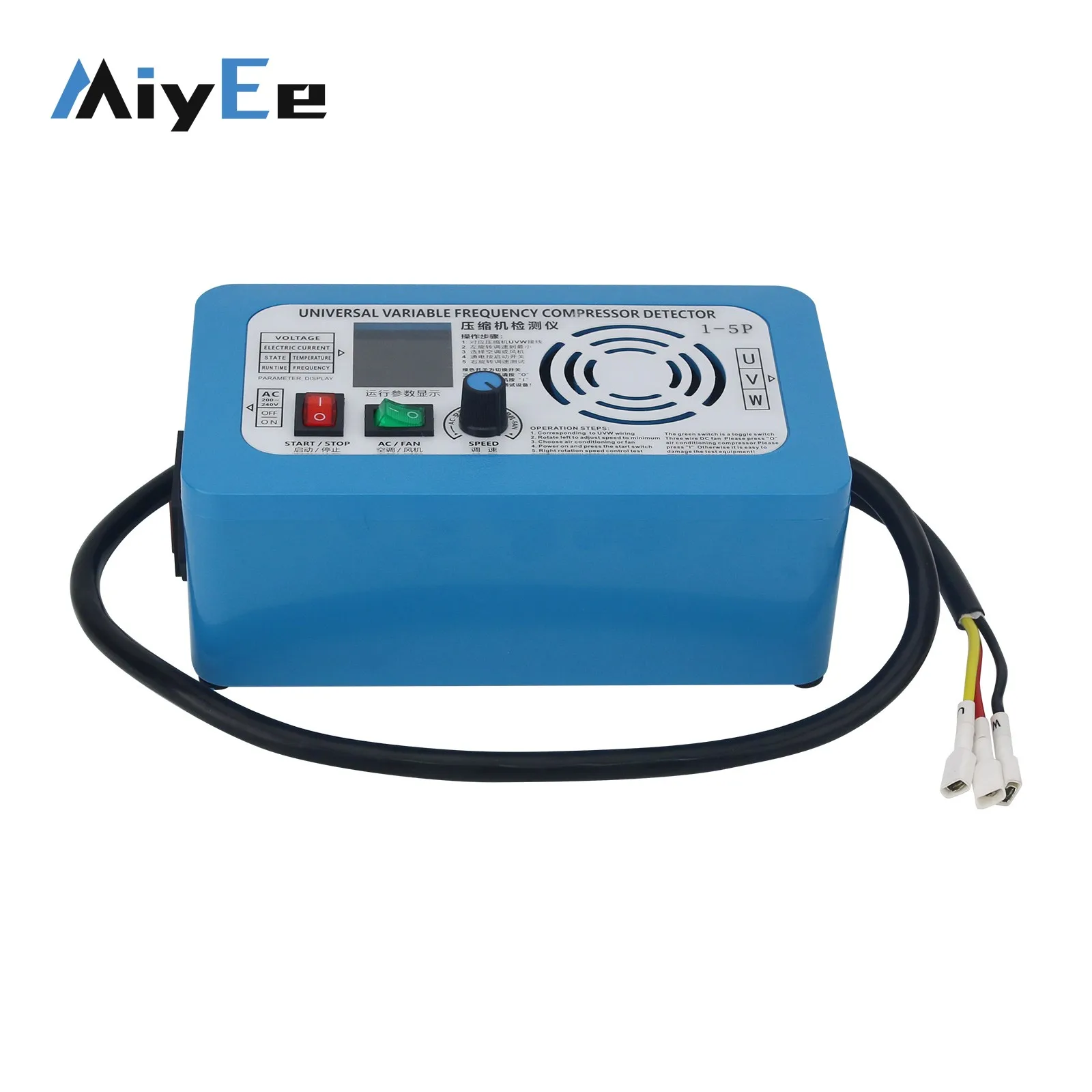 เครื่องตรวจจับคอมเพรสเซอร์เครื่องปรับอากาศแบบแปลงความถี่ 220V AC200-240V พร้อมจอแสดงผลสี