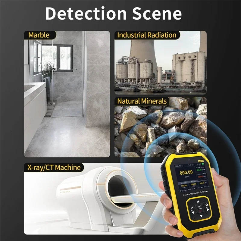 Persoonlijke dosismeter X-ray Gamma-ray Beta Ray Radioactiviteitstester Marmerdetector Geigerteller Nucleaire stralingsdetector