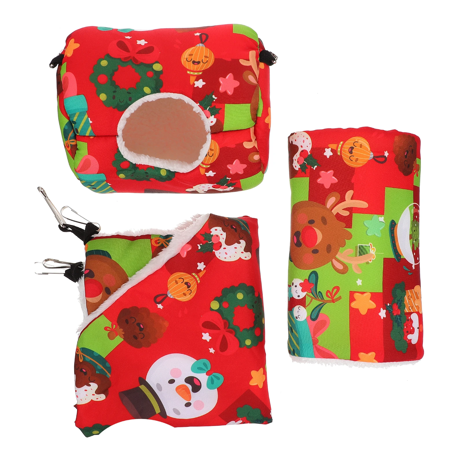 

3 Pcs Chinchilla Little Pet Warm Nest Hamster Cage Cloth Chinchillas Small Hammock