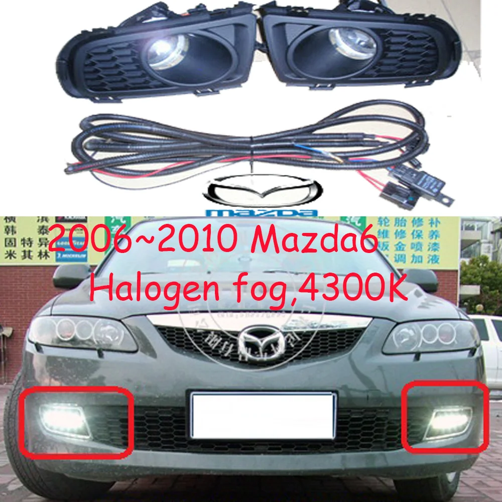 2006~2010year car bumper headlamp for mazda 6 Mazda6 fog light car accessories halogen,4300K,Mazd6 headlight