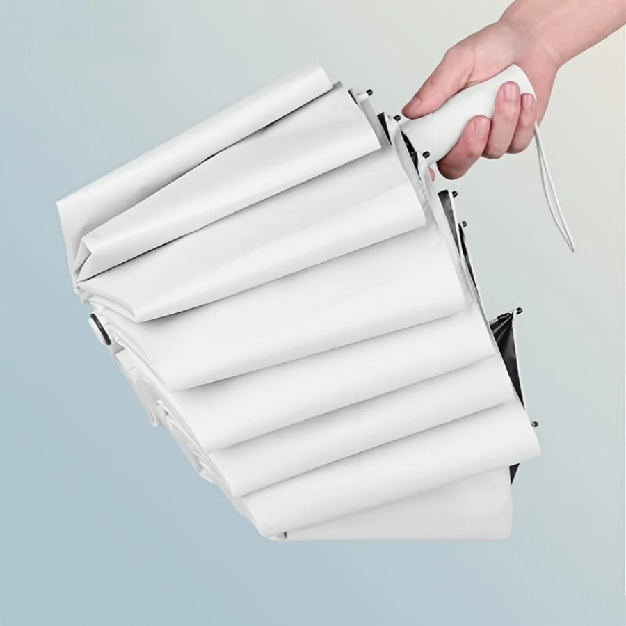 60 Rippen, automatischer Regenschirm, Sonnenschutz, großer kompakter Regenschirm für Regen und UV-Schutz, Sonnenschutz, Regenschirm, Reisen, 1 Stück
