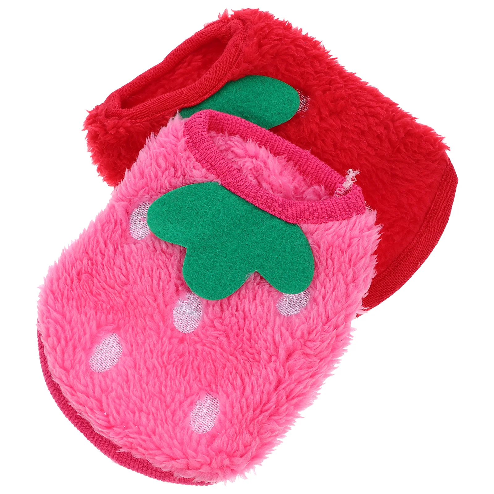 

2Pcs Pet Dog Clothes Breathable Warm Winter Puppy Coat Small Dog Coral Fleece Costume Rabbit Clothes Decorative Puppy Apparel