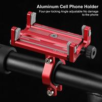 Bicycle Phone Holder 360 Rotation Aluminum Alloy MTB Phone GPS Bracket Scooter Motorcycle Handlebar Mount Cell Phone Stand