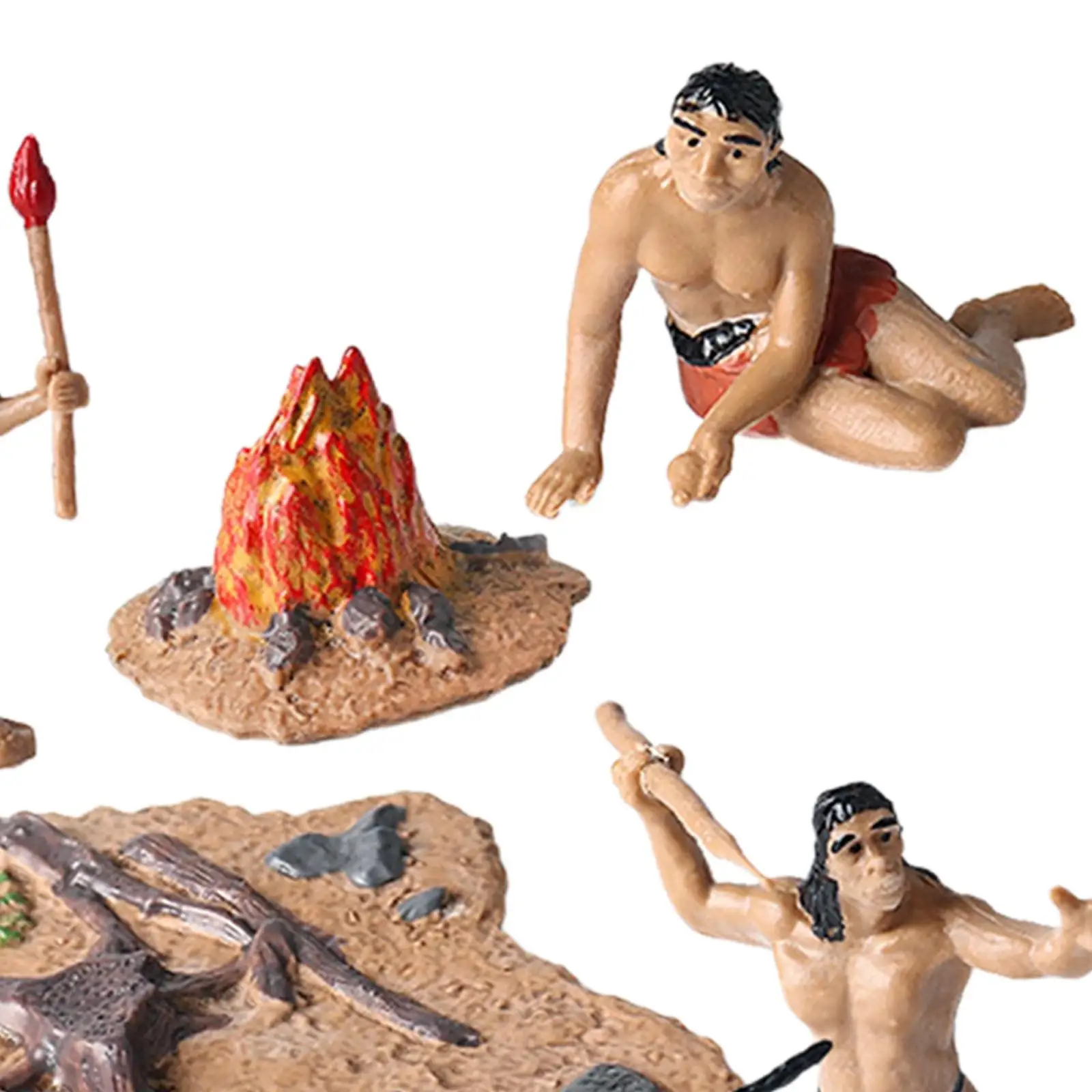 10 Pieces Primitive People Decor Gifts Mini Creative Primitive People Statue