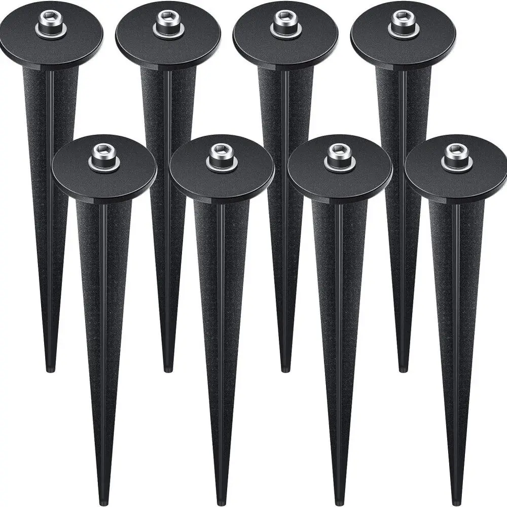 Outdoor Garden Flood Light Ground Spike Stand Aluminum Mounting Stake For Lawn Yard Path Landscape Lighting Accessory